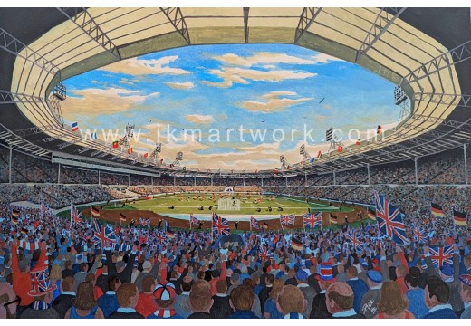 Wembley Stadium World Cup 1966 Fine Art Print - England Football Wembley Stadium World Cup 1966 Fine Art Print - England Football